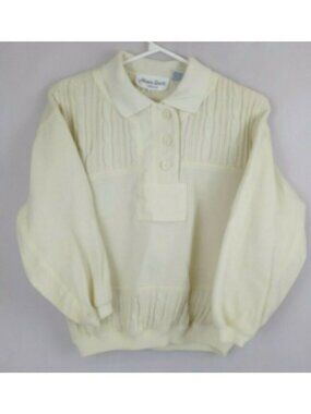 Allison Smith Petites Yellow Long Sleeve Sweater Shirt Size Medium